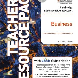 Business AS and A Level Teacher's resource pack