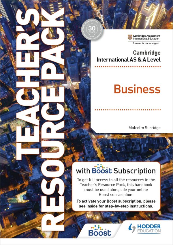 Business AS and A Level Teacher's resource pack