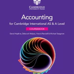 Accounting for Cambridge International AS & A Level Coursebook + digital access